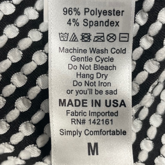 Women’s LuLaRoe Medium Black/White Duster Cardigan - Picture 13 of 15